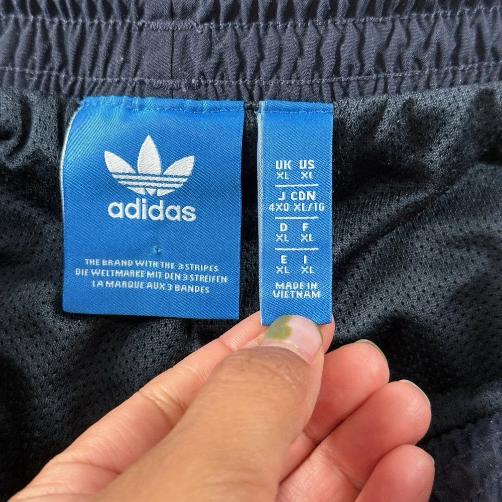 Vintage Adidas Tracksuit Set Mens XL Navy Blue Fill Zip‎ Jacket Logo Pants Y2K